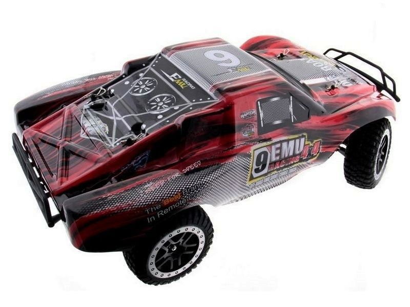 Радиоуправляемый шорт-корс Remo Hobby 9EMU (красный) 4WD 2.4G 1/8 RTR