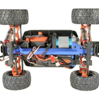 Радиоуправляемый монстр Remo Hobby SMAX Brushless UPGRADE V2.0 (синий) 4WD 2.4G 1/16 RTR