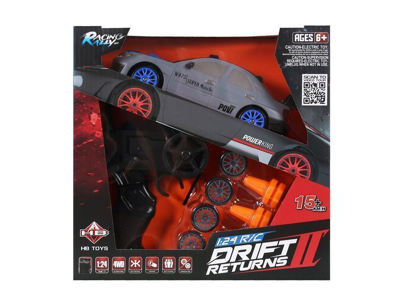 Радиоуправляемая машина дрифт HB Subaru WRX 4WD+акб 1/24