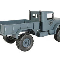 Радиоуправляемая машина MN MODEL военный грузовик (серый) 4WD 2.4G 1/16 RTR