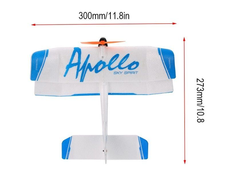 Р/У самолет Feilun Apollo 300мм Mini Indoor Biplane 2.4G 2-ch RTF