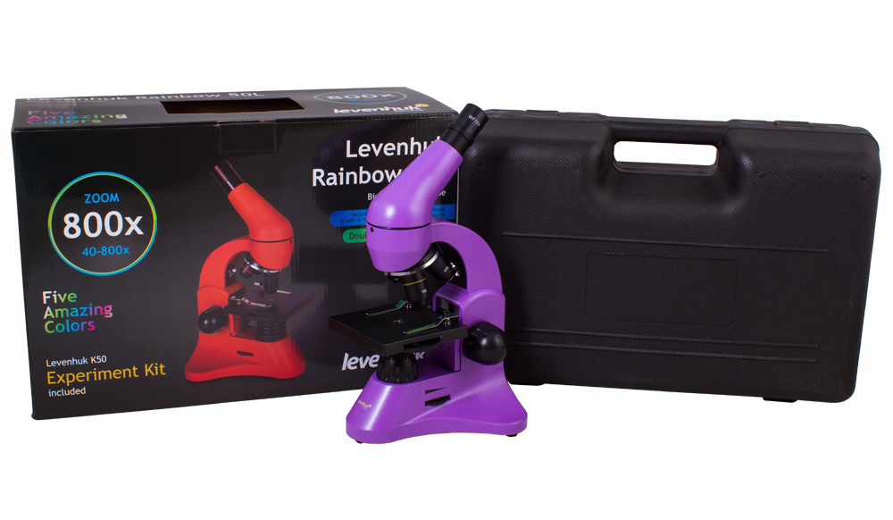 Микроскоп Levenhuk Rainbow 50L Amethyst\Аметист