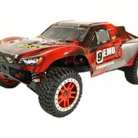 Радиоуправляемый шорт-корс Remo Hobby 9EMU Brushless (красный) 4WD 2.4G 1/8 RTR