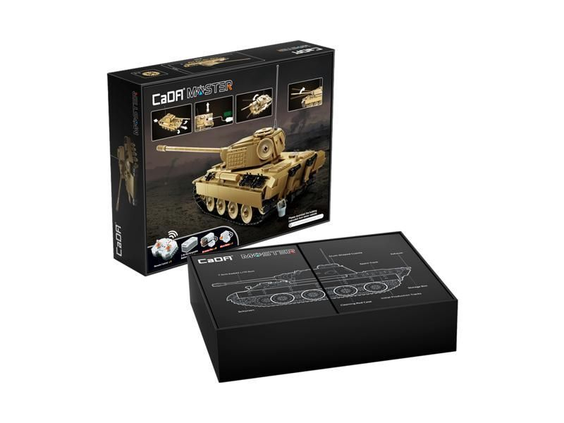 Радиоуправляемый конструктор CaDA MASTER Немецкий танк Пантера 1/35 (907 деталей)
