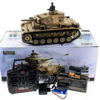 Р/У танк Heng Long 1/16 Panzerkampfwagen III (Германия) 2.4G RTR PRO песочный