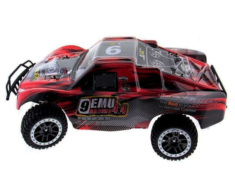 Радиоуправляемый шорт-корс Remo Hobby 9EMU (красный) 4WD 2.4G 1/8 RTR