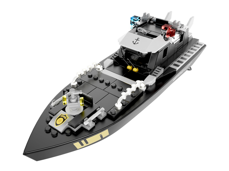 Радиоуправляемый катер Flytec V103 конструктор 2 в 1 (169 деталей) 2.4G RTR