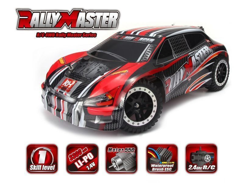 Радиоуправляемая шоссейка Remo Hobby Rally Master (оранжевая) 4WD 2.4G 1/8 RTR