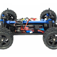 Радиоуправляемый монстр Remo Hobby SMAX Brushless (синий) 4WD 2.4G 1/16 RTR