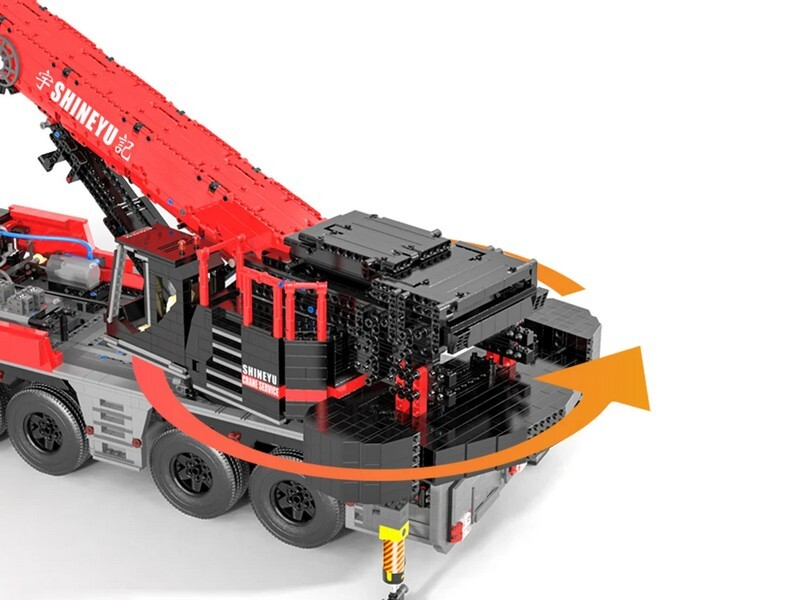 Радиоуправляемый конструктор RCM тяжёлый кран (4885 деталей)
