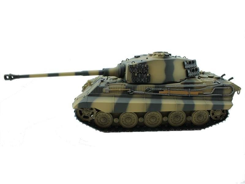 Р/У танк Torro King Tiger (башня Henschel) 1/16 2.4G, ВВ-пушка, деревянная коробка