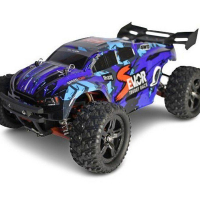 Радиоуправляемая трагги Remo Hobby S EVO-R UPGRADE V2.0 (синяя) 4WD 2.4G 1/16 RTR