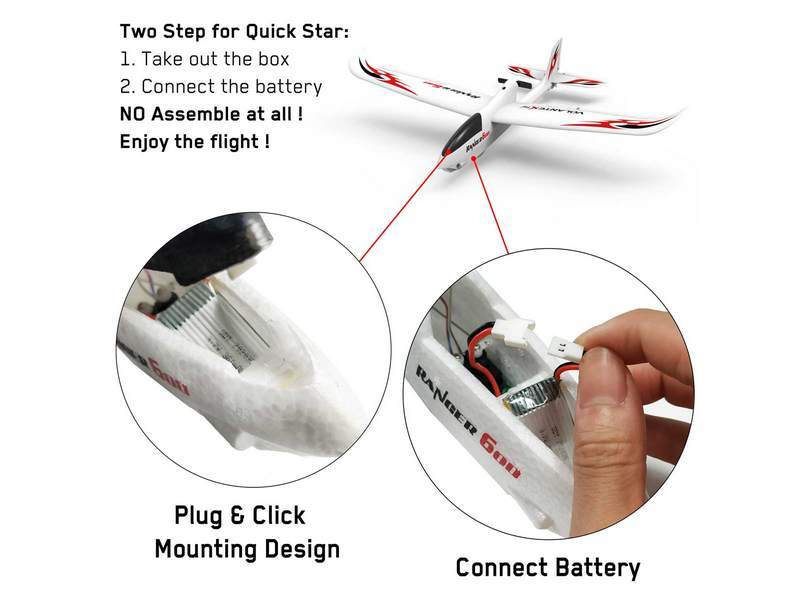 Радиоуправляемый планер Volantex RC Ranger 600мм 2.4G 4ch LiPo RTF with Gyro Радиоуправляемый планер Volantex RC Ranger 600мм 2.4G 4ch LiPo RTF with Gyro
