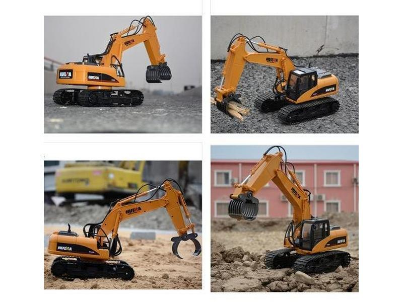 Радиоуправляемый экскаватор c погрузчиком бревен HUI NA TOYS 2.4G 16CH 1/14 RTR