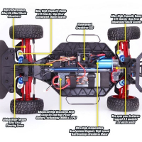 Радиоуправляемая шоссейка Remo Hobby Rally Master Brushless (оранжевая) 4WD 2.4G 1/8 RTR