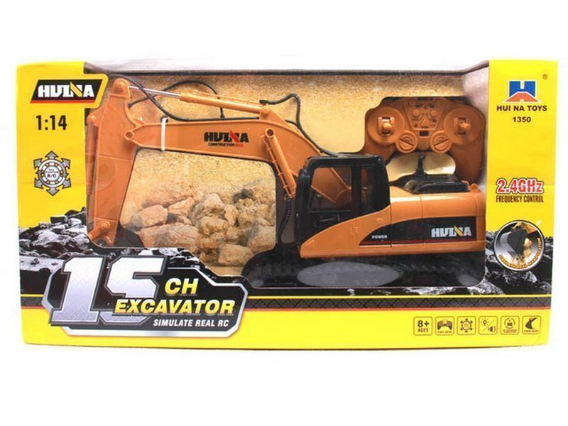 Радиоуправляемый экскаватор HUI NA TOYS 2.4G 15CH 1/16 RTR