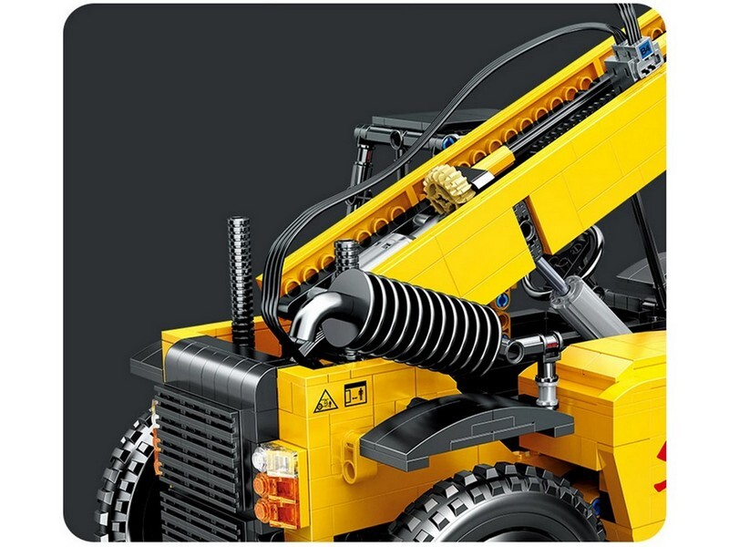 Радиоуправляемый конструктор RCM вилочный погрузчик (1458+ деталей)