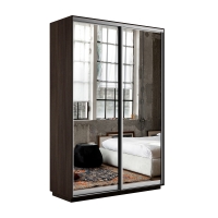 Шкаф-купе Экспресс, 2дв.-Зеркала, 120х45х240, Венге
