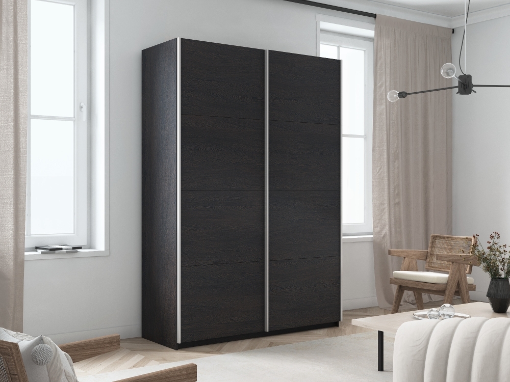 Шкаф-купе Прайм, 2дв.-ДСП/доводчики, 140х57х230, Венге