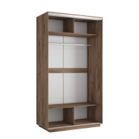 Шкаф-купе Экспресс Хит, 2дв. ДСП/Зеркало, 120х60х220, Крафт табачный