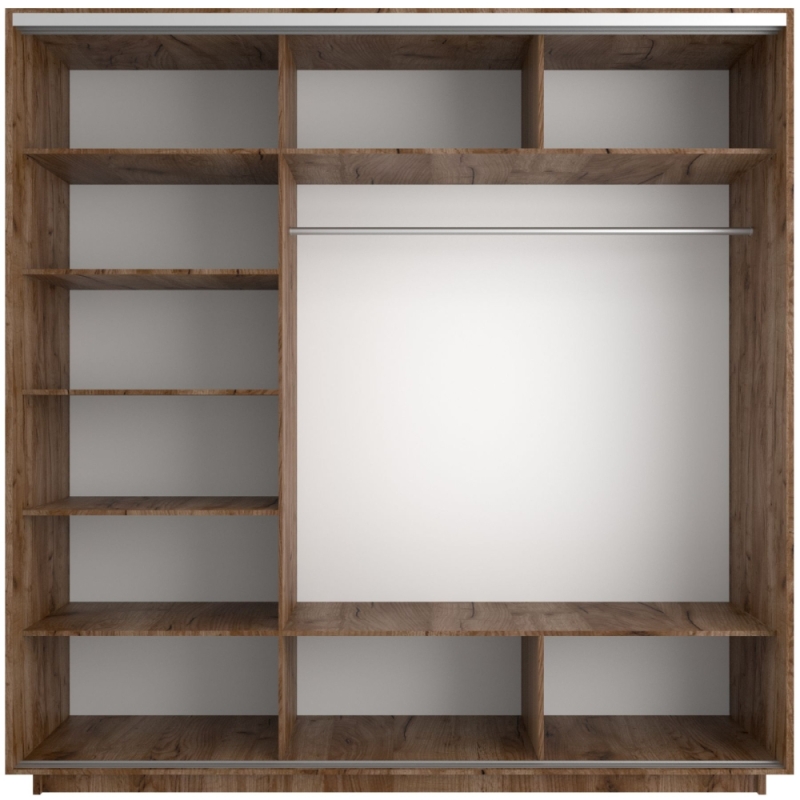 Шкаф-купе Экспресс 3дв.-ДСП, 240х60х220, Дуб табачный