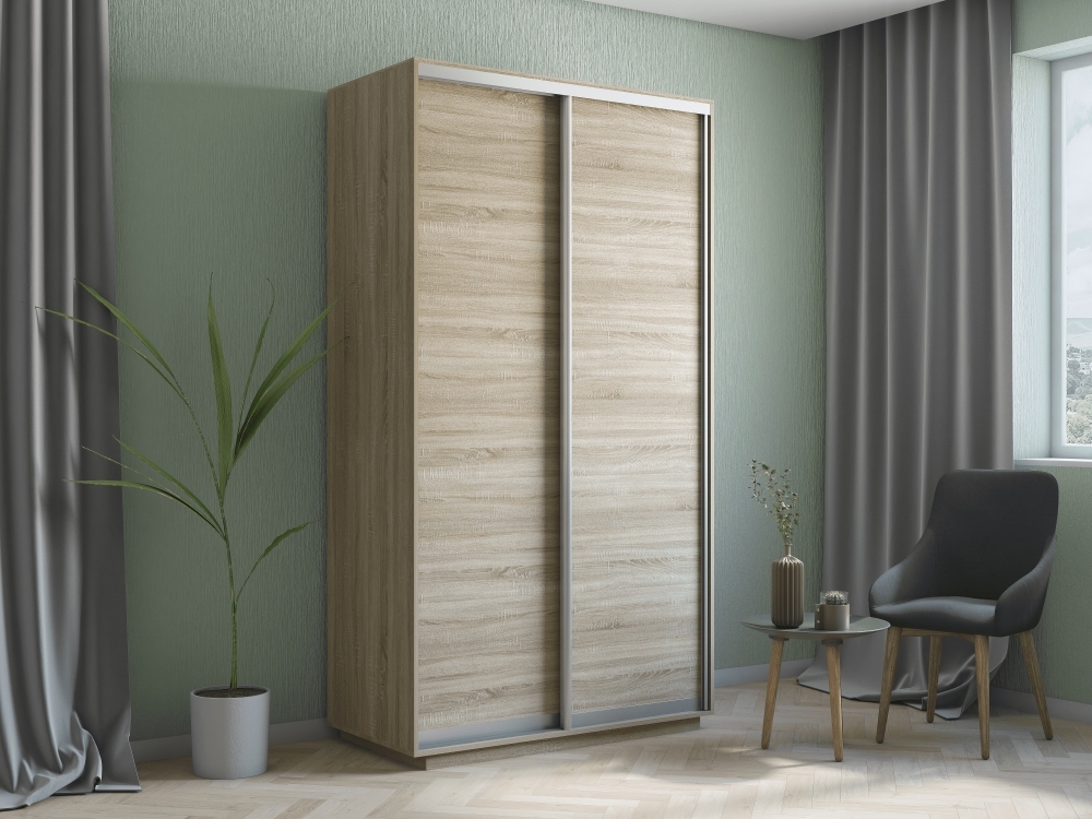 Шкаф-купе Экспресс Хит, 2дв.-ДСП, 120х60х220, Сонома