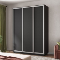 Шкаф-купе Экспресс 3дв. -ДСП, 180х45х220, Серый диамант