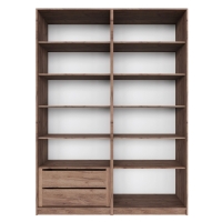 Распашной шкаф Локер 800+800 "Push to Move"/Правый Крафт табачный