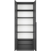 Шкаф распашной Локер "Распашной"/доп. полки + модуль 80х220х53