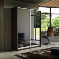 Шкаф-купе Экспресс, 2дв.-Зеркала, 140х45х220, Венге