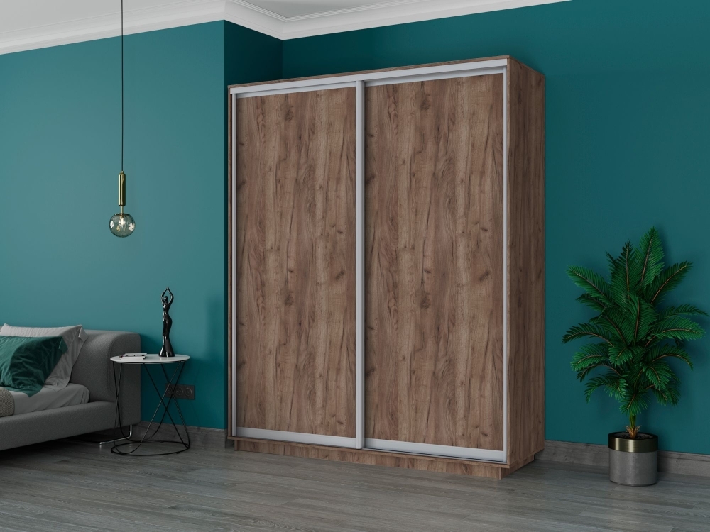 Шкаф-купе Экспресс, 2дв.-ДСП, 180х60х220, Крафт табачный