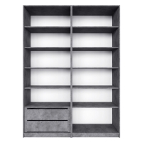 Распашной шкаф Локер 800+800 Бетон