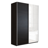 Шкаф-купе Прайм, 2дв. ДСП/Белый Глянец/доводчики, 120х57х230, Венге