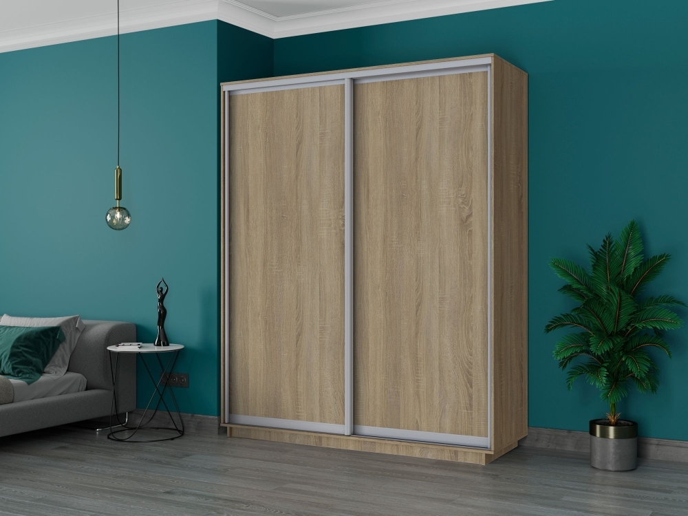 Шкаф-купе Экспресс, 2дв.-ДСП, 180х45х220, Сонома