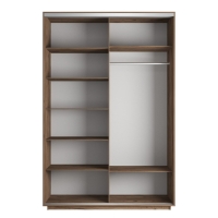 Шкаф-купе Экспресс, 2дв.-Зеркала, 120х60х220, Крафт табачный