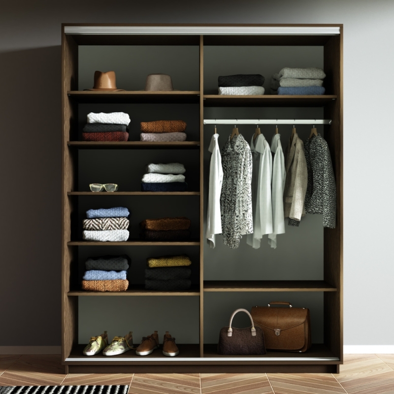 Шкаф-купе Экспресс, 2дв.-ДСП, 160х60х240, Венге