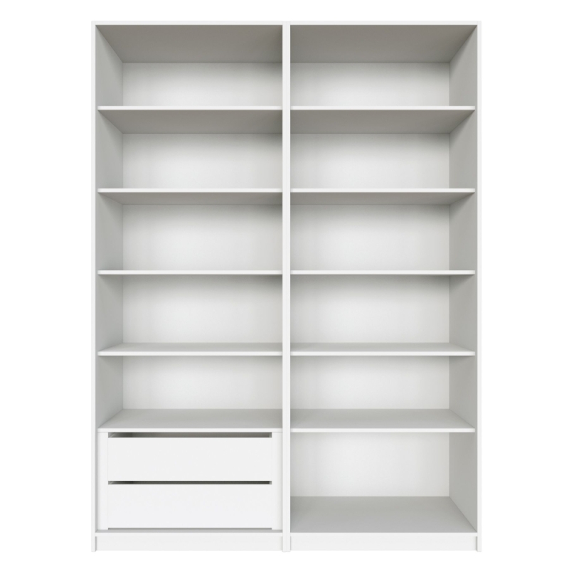 Распашной шкаф Локер 800+800 "WingLine" Белый снег