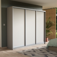 Шкаф-купе Экспресс 3дв. -ДСП, 180х45х240, Белый снег