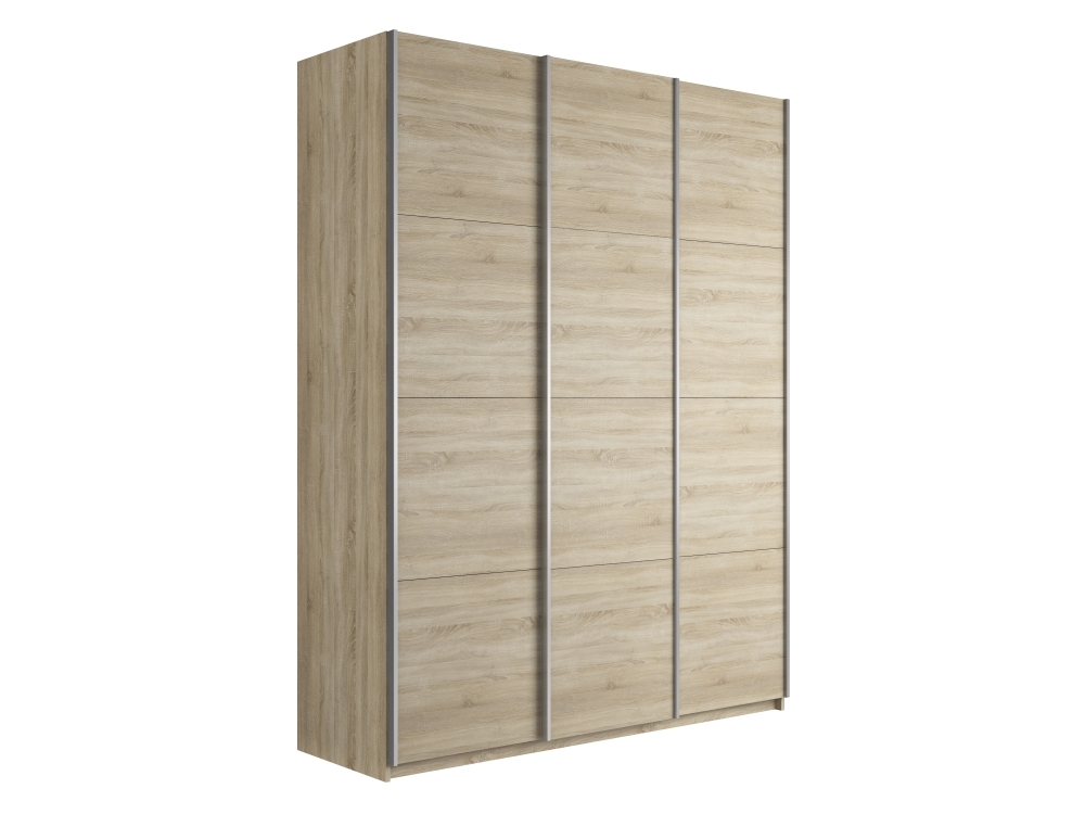Шкаф-купе Прайм 3дв.-ДСП/доводчики, 180х57х230, Сонома