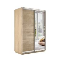Шкаф-купе Экспресс, 2дв. ДСП/Зеркало, 120х60х240, Сонома