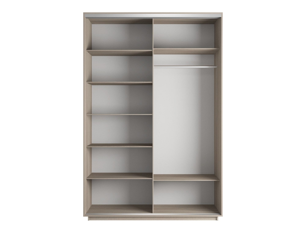 Шкаф-купе Экспресс, 2дв.-Зеркала, 120х60х240, Ясень шимо светлый