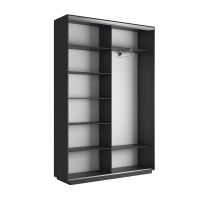 Шкаф-купе Фотопечать, 2дв. Абстракция серая, 120х45х220, Венге