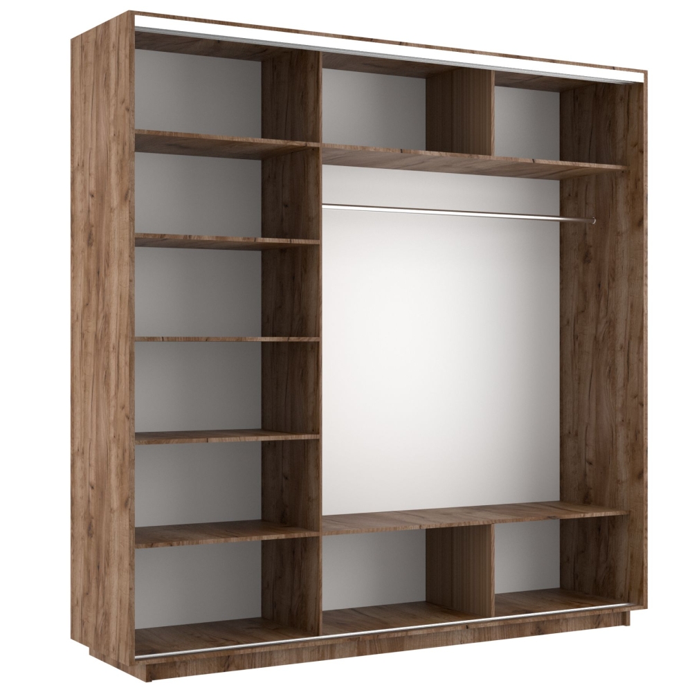 Шкаф-купе Экспресс, 2дв.-ДСП, 180х60х240, Крафт табачный