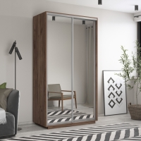 Шкаф-купе Экспресс Хит, 2дв.-зеркала, 120х60х220, Крафт табачный