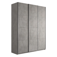 Шкаф-купе Прайм 3дв.-ДСП/доводчики, 180х57х230, Бетон