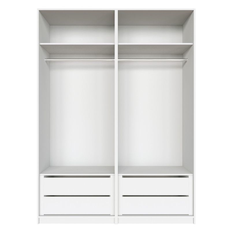 Распашной шкаф Локер 800+800 "WingLine" Белый снег