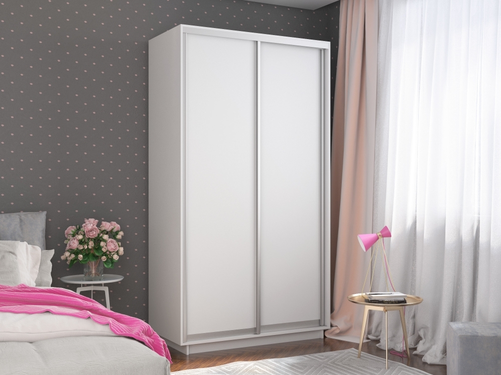 Шкаф-купе Экспресс Хит, 2дв.-ДСП, 120х60х220, Белый