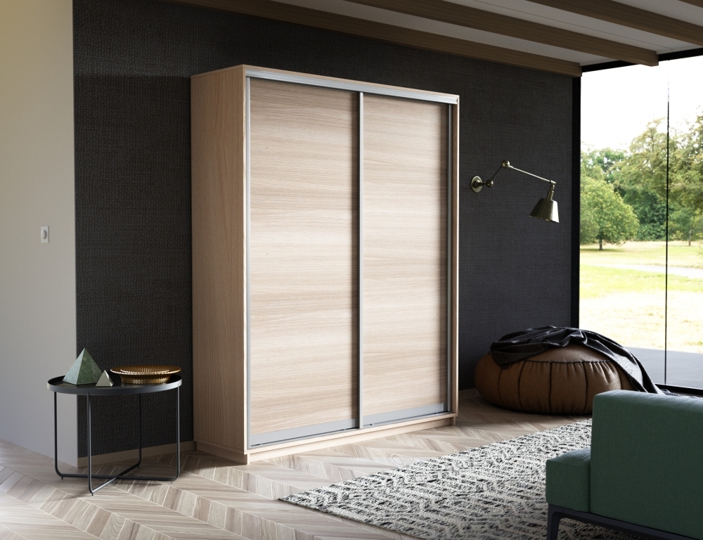 Шкаф-купе Экспресс, 2дв.-ДСП, 140х45х240, Ясень Шимо светлый