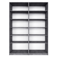 Распашной шкаф Локер 800+800 ("WingLine") Бетон