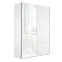Шкаф-купе Прайм, 2дв. ДСП/Белый Глянец/доводчики, 160х57х230, Белый Снег
